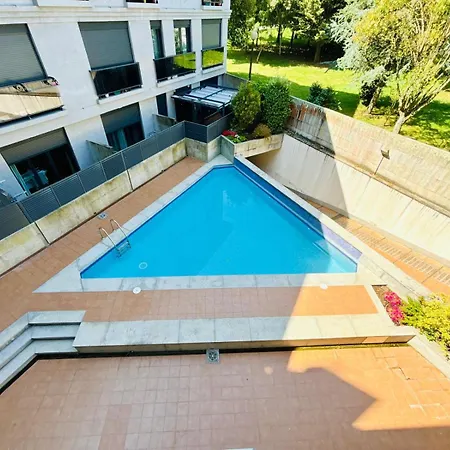 Holibai Cousina, Tranquilo Y Comodo Apto Con Parking, Baiona, Galicia Apartmán *